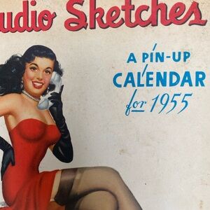 Vintage Pin-Up Calendar Art Print